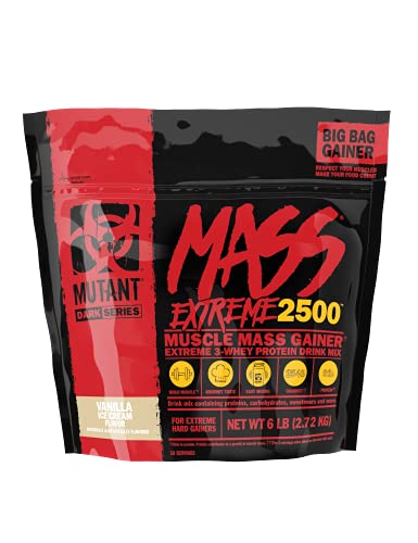 Mutant Mass Extreme Gainer Whey Protein Powder, Build Muscle Size & Strength with High-Density Clean Calories MutantAu supplements