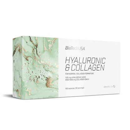 BioTechUSA Hyaluronic&Collagen, Food Supplement Capsules containing Collagen, hyaluronic Acid BioTechUSAUS supplements