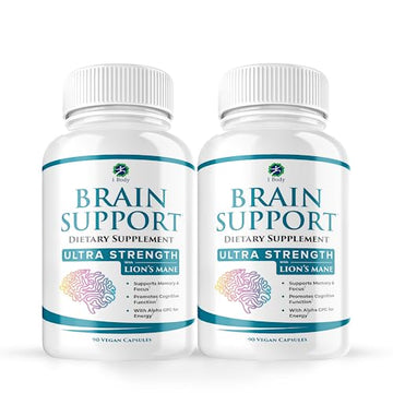 1 Body Brain Support: Twin Pack - 90 Capsules Each - Alpha GPC 1 BodyAu supplements