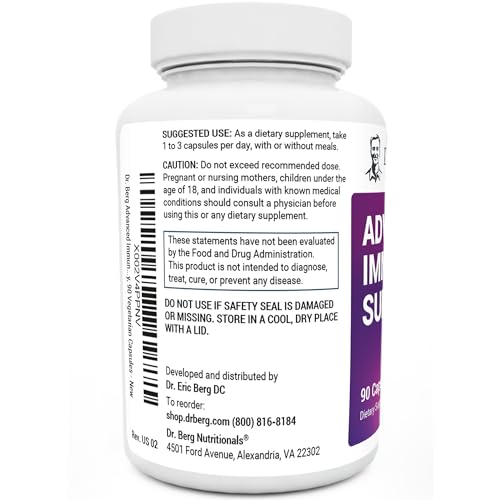 Dr. Berg's Advanced Immune Support - Daily Immunity Multi-System Defense Supplement Dr. Berg NutritionalsUS supplements