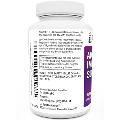 Dr. Berg's Advanced Immune Support - Daily Immunity Multi-System Defense Supplement Dr. Berg NutritionalsUS supplements