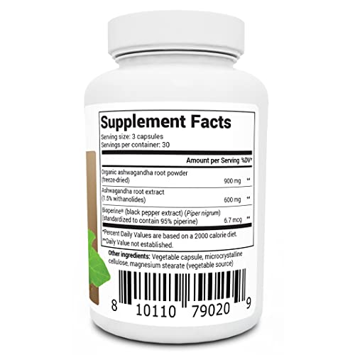 Dr. Berg Ashwagandha Capsules 1500mg - Includes Organic Ashwagandha Root Dr. Berg NutritionalsUS supplements