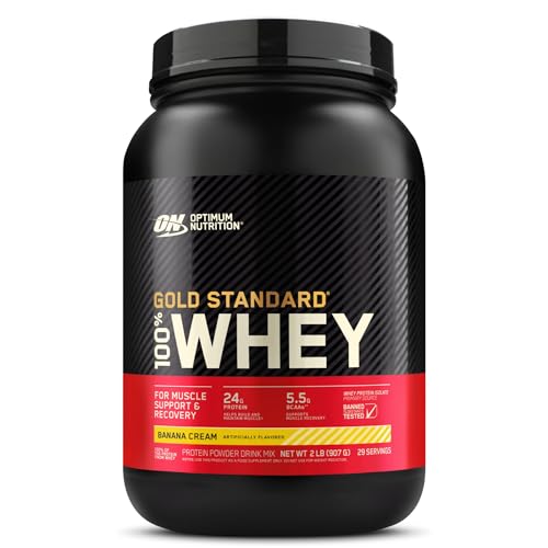 Optimum Nutrition Gold Standard 100% Whey Protein Powder, Banana Cream, 2 Pound Optimum NutritionUS supplements