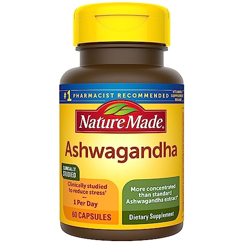 Nature Made Ashwagandha Capsules 125mg for Stress Support, 60 Capsules, 60 Day Supply Nature MadeUS supplements