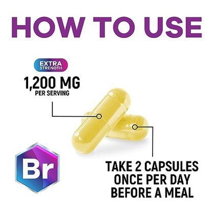Berberine Supplement 1200mg per Serving - High Absorption Heart Health Support Nature's NutritionUS supplements
