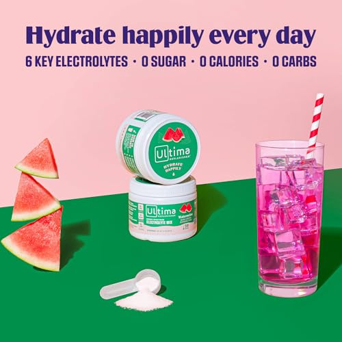 Ultima Replenisher Daily Electrolyte Drink Mix – Watermelon, 30 Servings – Hydration Ultima ReplenisherUS supplements