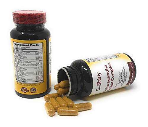 BeShiny Ashwagandha Complex with termeric Cinnamon Basil Leaf Supports a Healthy BeShinyAu supplements