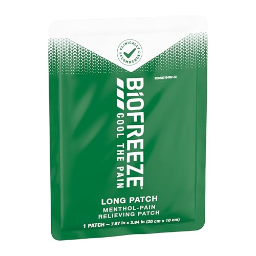 Biofreeze Menthol Pain Relieving Patches (5 Patches Per Box) Up To 8 Hours Of Pain Relief From Sore Muscles, Arthritis, Backaches, Spains, Bruises, Strains And Joint Pain (Package May Vary) BiofreezeAu supplements