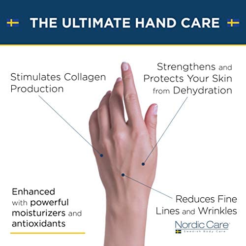 Nordic Care Hand Cream, 6 oz. | Shea Butter Hand Lotion for Dry Hands and Cracked Skin | Paraben & Lanolin-free | Essential Oils, Vitamin A & E, Squalane & Lavender Nordic CareAu supplements