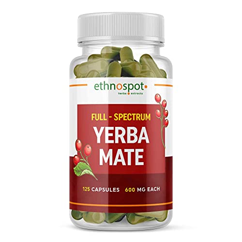 Full Spectrum Yerba Mate Capsules - Boosts Energy & Mental Focus - Supports Health EthnospotUS supplements