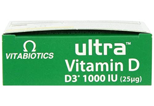 Vitabiotics Ultra Vitamin D Tablets 1000IU Optimum Level -96 count (Pack of 1) Vitabiotics UltraUS supplements