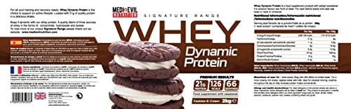 Medi-Evil Nutrition Whey Dynamic Protein, Cookies and Cream Flavour, 2kg, 66 Servings Medi-Evil NutritionAu supplements