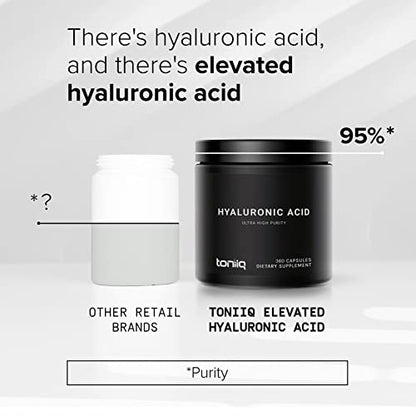 Toniiq Ultra High Purity Hyaluronic Acid Supplements - 95%+ Highly Purified and Bioavailab ToniiqUS supplements