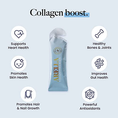 Arella Beauty Vegan Liquid Collagen Supplement - Japanese Plum Flavour - 14 x 30 ml Arella BeautyUS supplements
