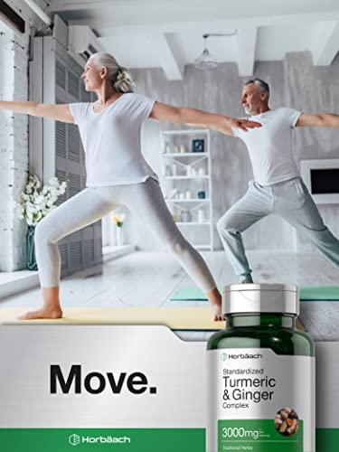 Turmeric and Ginger Supplement 3000 mg | 60 Softgel Capsules | Turmeric Curcumin Complex HorbäachAu supplements