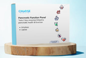 Pancreatic Function Test | 2-in-1 at-Home Test | Amylase | Lipase | Cap & CLIA Accredited Testing | Not Testable in NY & RI Choose HealthAu supplements