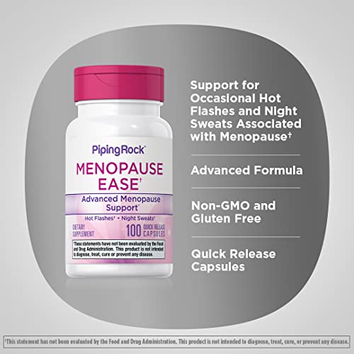 Menopause Supplement for Women | 100 Capsules | Advanced Support Formula | for Night Piping RockUS supplements