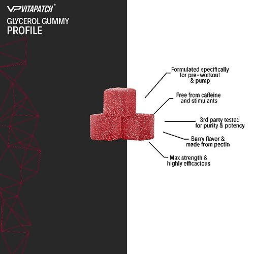 VitaPatch Glycerol Gummy - Non Stim Preworkout Premium Pump Supplement - Glycerol VitaPatchAu supplements