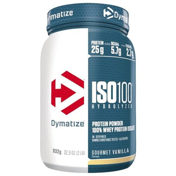 Dymatize ISO 100 Hydrolyzed Gourmet Vanilla 932g - Whey Protein Hydrolysat + Isolat Powder DymatizeAu supplements