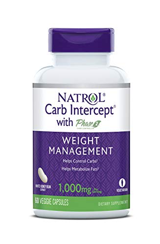 Natrol Carb Intercept with Phase 2 Carb Controller Capsules, White Kidney (Pack of 12) NatrolUS supplements
