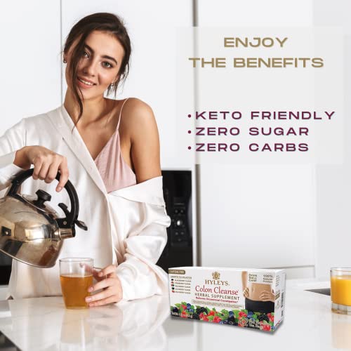 Hyleys Colon Cleanse Tea Assorted Flavors - 42 Tea Bags (12 Pack - 504 Tea Bags Total) HYLEYSUS supplements