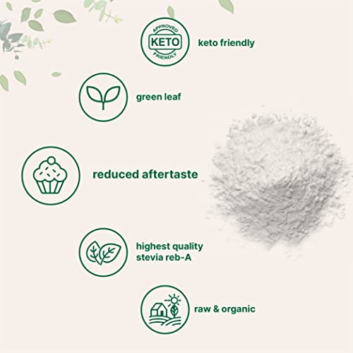 Pure Organic Stevia Powder, 4 Ounces, 706 Serving, Highest Grade Stevia Green Micro IngredientsUS supplements