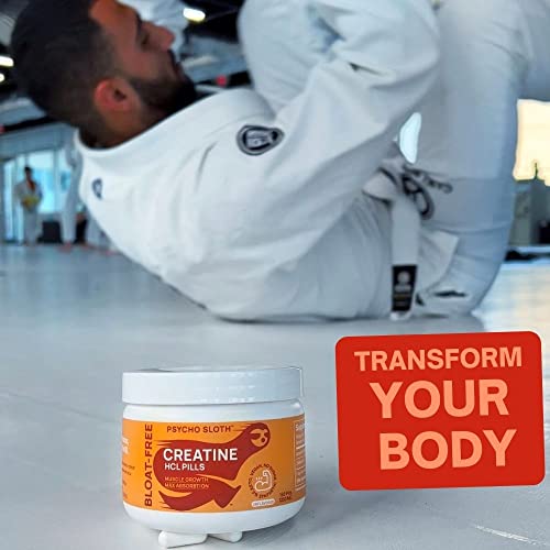 Creatine HCL Pills - Muscle Growth, Endurance, No Bloat, No Load, Not Flavored Goba TeaUS supplements