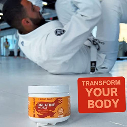 Creatine HCL Pills - Muscle Growth, Endurance, No Bloat, No Load, Not Flavored Goba TeaUS supplements