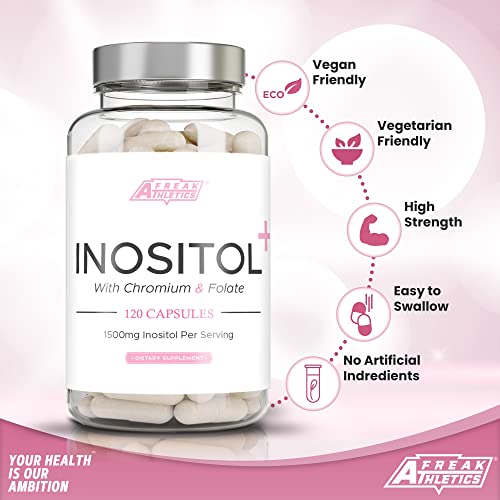 Myo-Inositol Capsules by Freak Athletics - Inositol Capsules with Chromium & Folate Freak AthleticsUS supplements