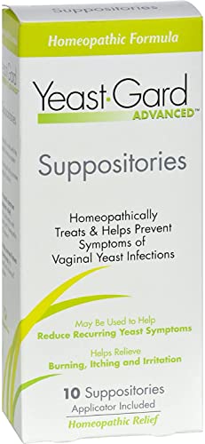Yeast-Gard Advanced Homeopathic Suppositories 10 ea (Pack of 2) Perry EllisAu supplements