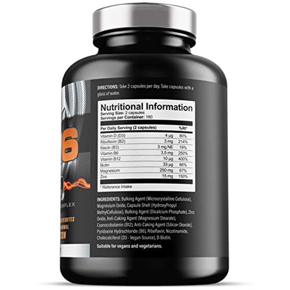 ZM6 - High Strength Zinc Magnesium Supplement - Zinc & Magnesium for Muscle Function Iron Labs NutritionUS supplements