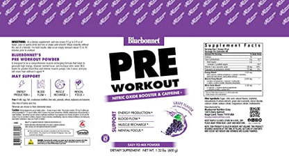 Bluebonnet Nutrition Extreme Edge Pre workout, Muscle Recharging Formula, Increases BluebonnetUS supplements