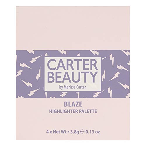 Carter Beauty By Marissa Carter Mini Highlighter Palette | Long Lasting Makeup | Shimmer & Matte Shades (Blaze) Carter BeautyAu supplements