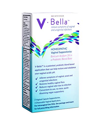 V-Bella Boric Acid + Probiotic Based Vaginal Suppositories- a More Natural Way to Refresh, Balance & Relieve BeBe & BellaAu supplements