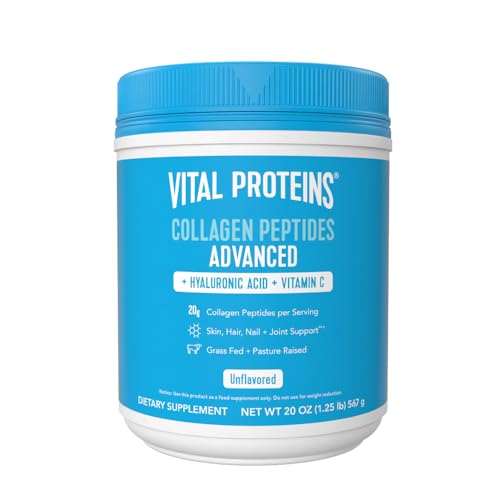 Vital Proteins Collagen Peptides Powder with Hyaluronic Acid and Vitamin C, Unflavored Vital ProteinsUS supplements