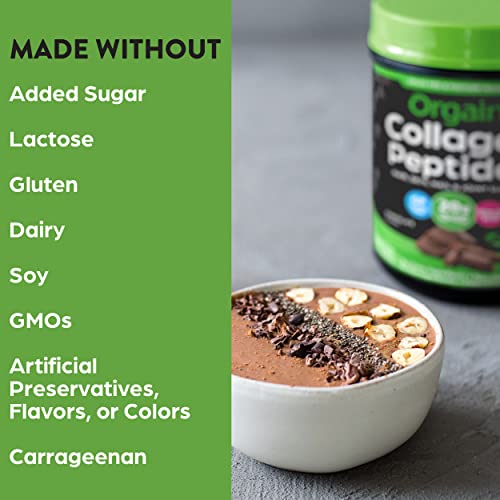 Orgain Hydrolyzed Collagen Powder, 20g Grass Fed Collagen Peptides, Chocolate OrgainAu supplements