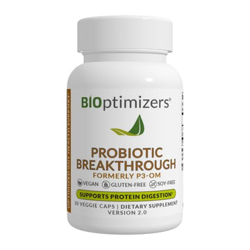 BIOptimizers Probiotic Breakthrough – Lactobacillus Plantarum OM Probiotics & Prebiotics Health Supplement for Gut, Digestive & Immune Support Probiotics for Women Men Elderly– 30 Vegan Capsules BIOptimizersAu supplements