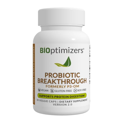 BIOptimizers Probiotic Breakthrough – Lactobacillus Plantarum OM Probiotics & Prebiotics Health Supplement for Gut, Digestive & Immune Support Probiotics for Women Men Elderly– 30 Vegan Capsules BIOptimizersAu supplements