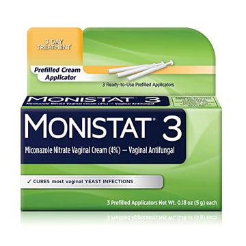 Monistat 3 Day Yeast Infection Treatment for Women, 3 Miconazole Pre-Filled Cream Applicators, 1 Pack MonistatAu supplements