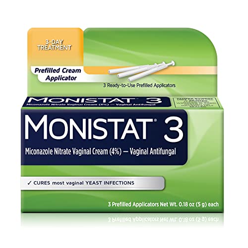 Monistat 3 Day Yeast Infection Treatment for Women, 3 Miconazole Pre-Filled Cream Applicators, 1 Pack MonistatAu supplements