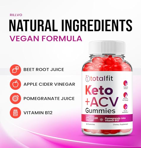 (3 Pack) Total Fit Keto ACV Gummies - Official - Keto TotalFit ACV Advanced Formula Plus RillvoAu supplements