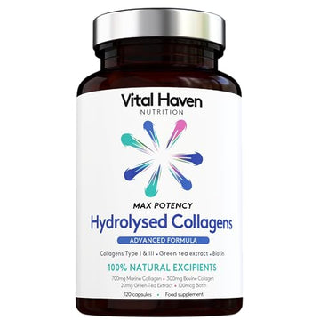 Advanced Collagen Complex - Hydrolised Marine Collagen (Type I) + Hydrolised Bovine Grass Vital HavenAu supplements