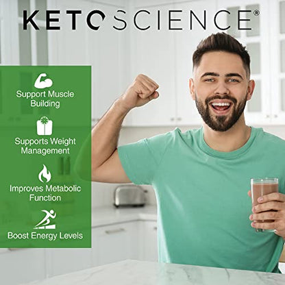 Keto Science Plant Based Protein, Keto Meal Shake, Supports Weight Management Keto ScienceUS supplements