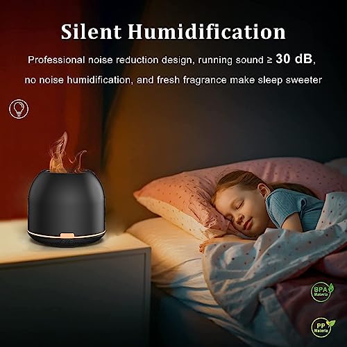 Flame-Light Aroma Diffuser,Ultrasonic Aromatherapy Diffuser with Auto-Off Function Timers OtheyaAu supplements
