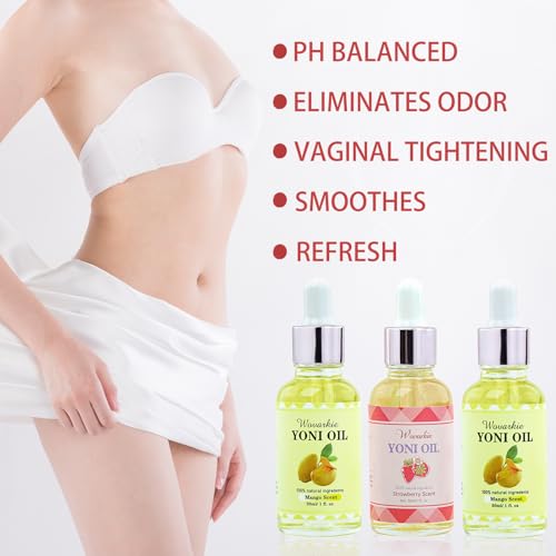3 Packs Yoni Oil for Women, 100% Natural Feminine Oil Intimate Deodorant for Women, Eliminates Odor WovarkieAu supplements
