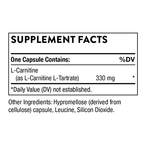 Thorne L-Carnitine - Amino Acid Supplement to Support Energy Production - 60 Capsules ThorneAu supplements