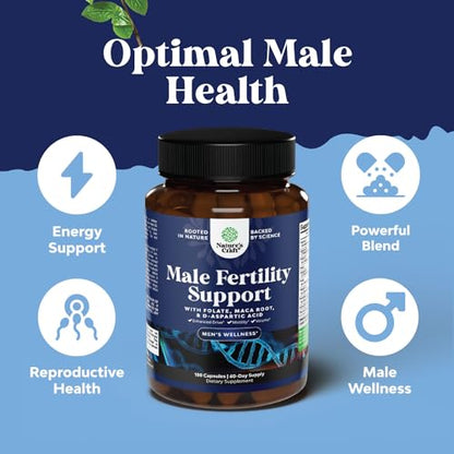 Prenatal Multivitamin Male Fertility Supplement 180ct - Mens Fertility Supplement Natures CraftUS supplements