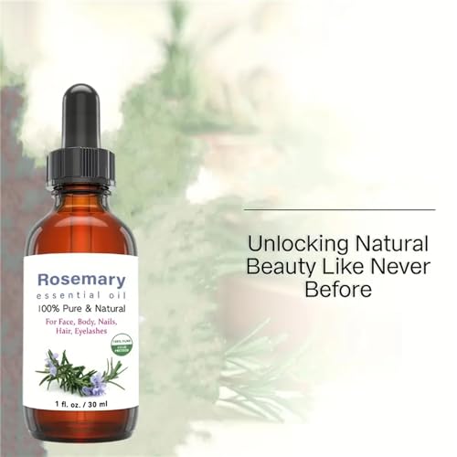 Rosemary Oil Organic Essential Natural Rosemary Oil for Hair, Pure Rosemary Essential Oil for Diffuser, 30ml VDDOAu supplements