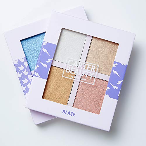 Carter Beauty By Marissa Carter Mini Highlighter Palette | Long Lasting Makeup | Shimmer & Matte Shades (Blaze) Carter BeautyAu supplements