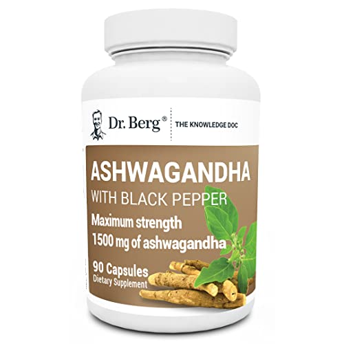 Dr. Berg Ashwagandha Capsules 1500mg - Includes Organic Ashwagandha Root Dr. Berg NutritionalsUS supplements